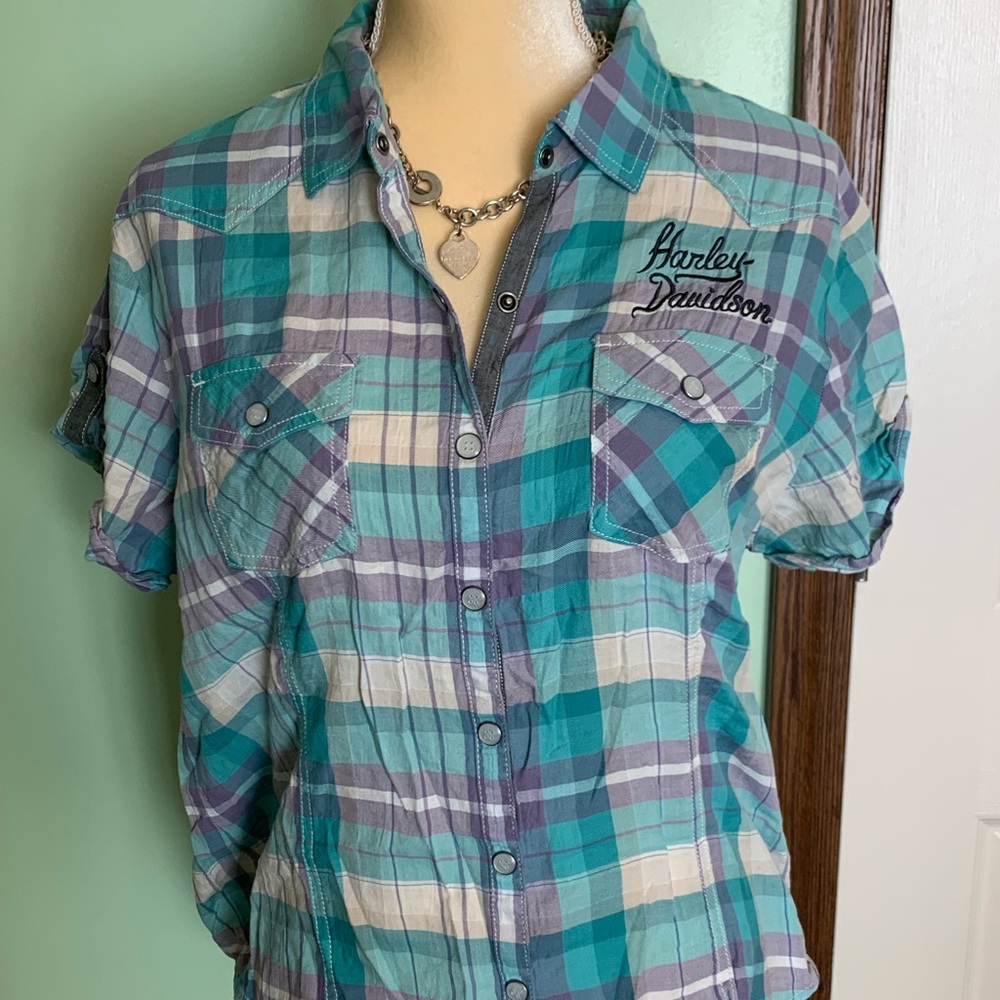 Harley Davidson Snap front Shirt size XL